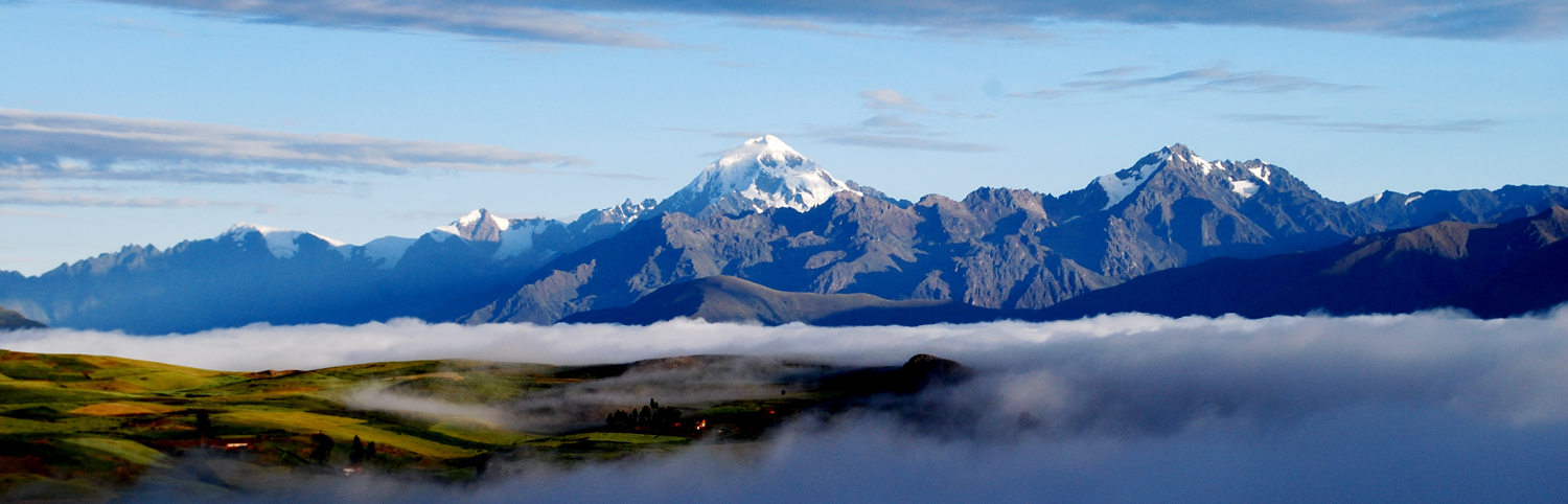 Peru Landscape with mountain range in the background